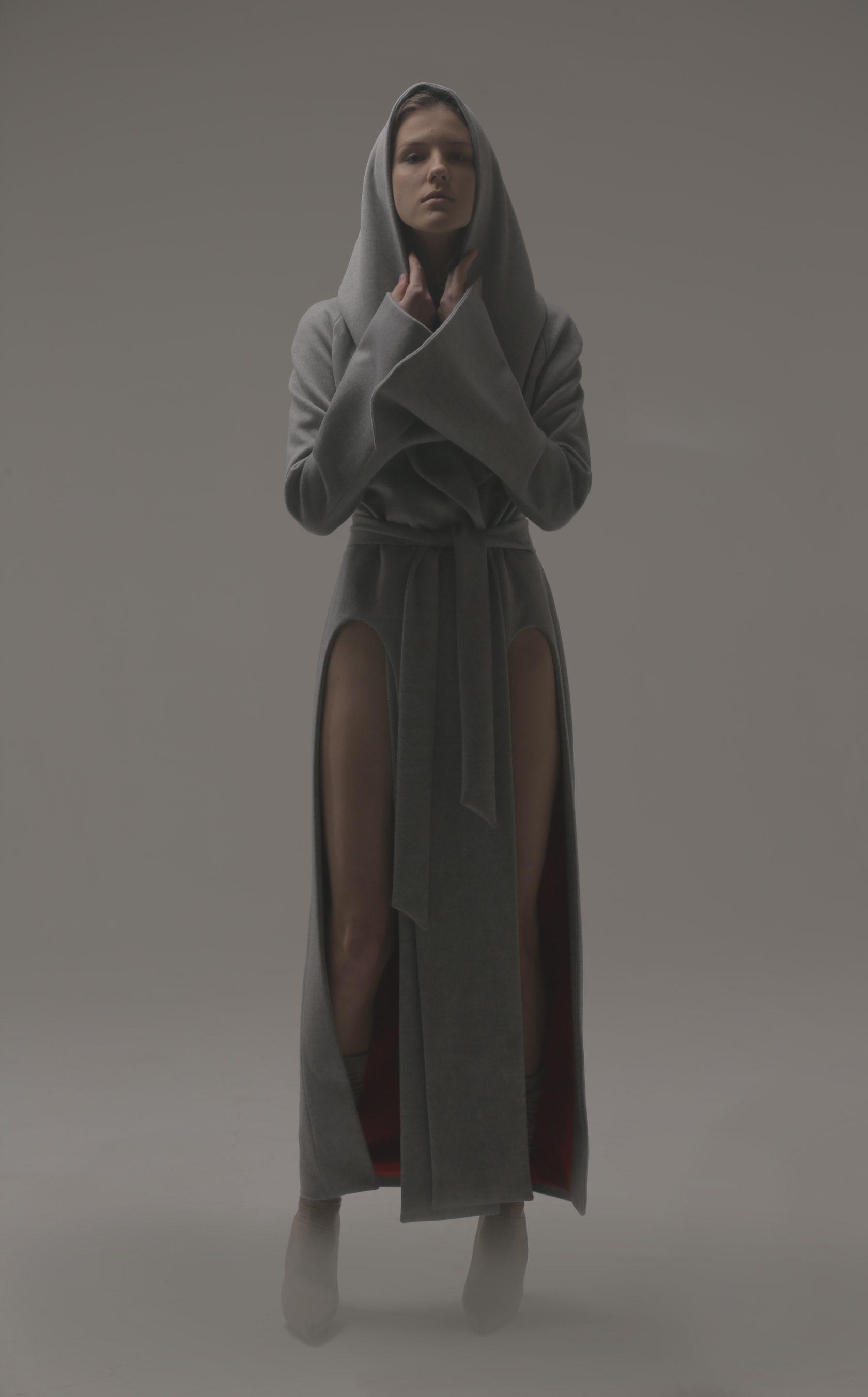 Long gray coat