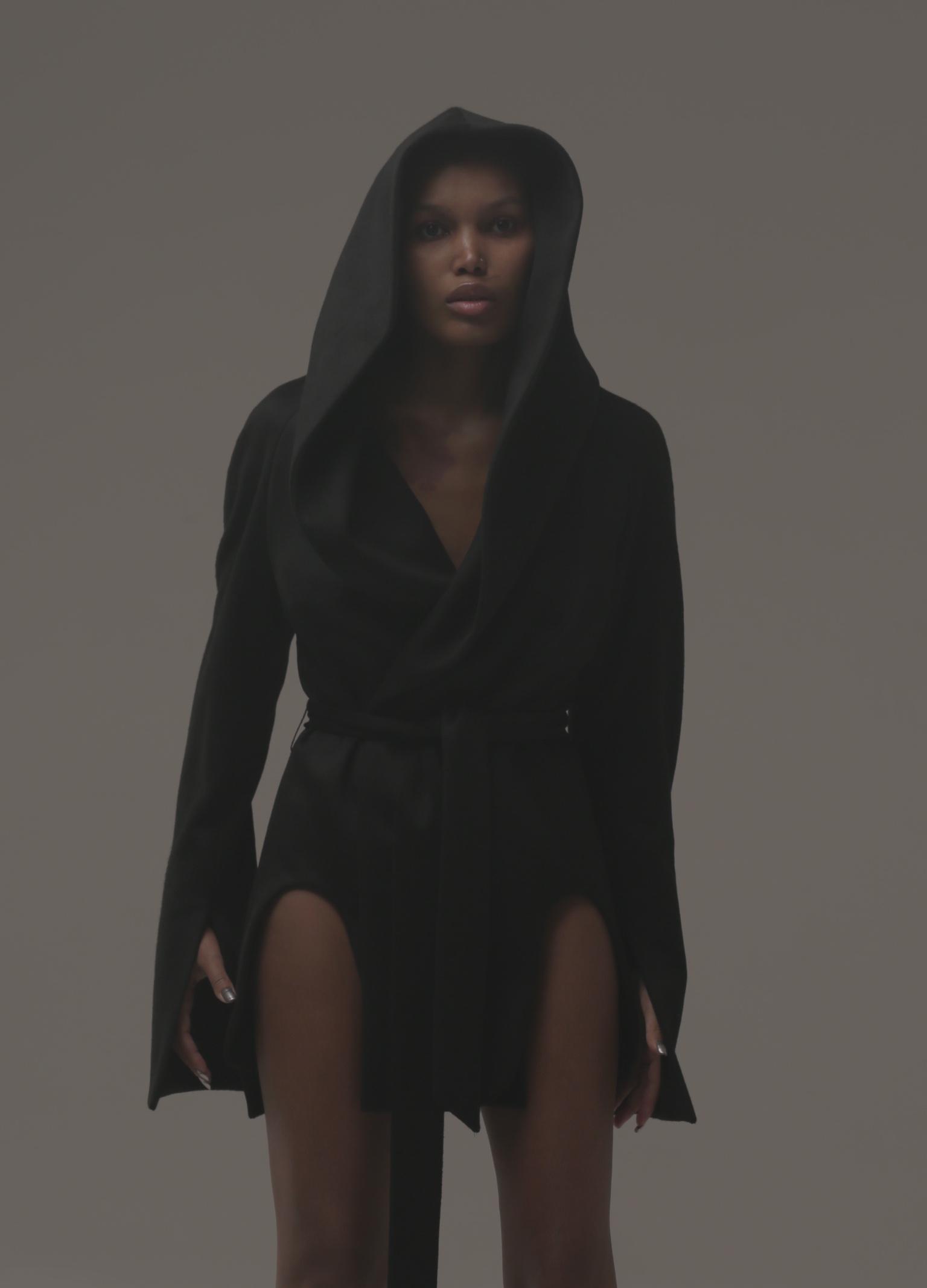 Short coat — black