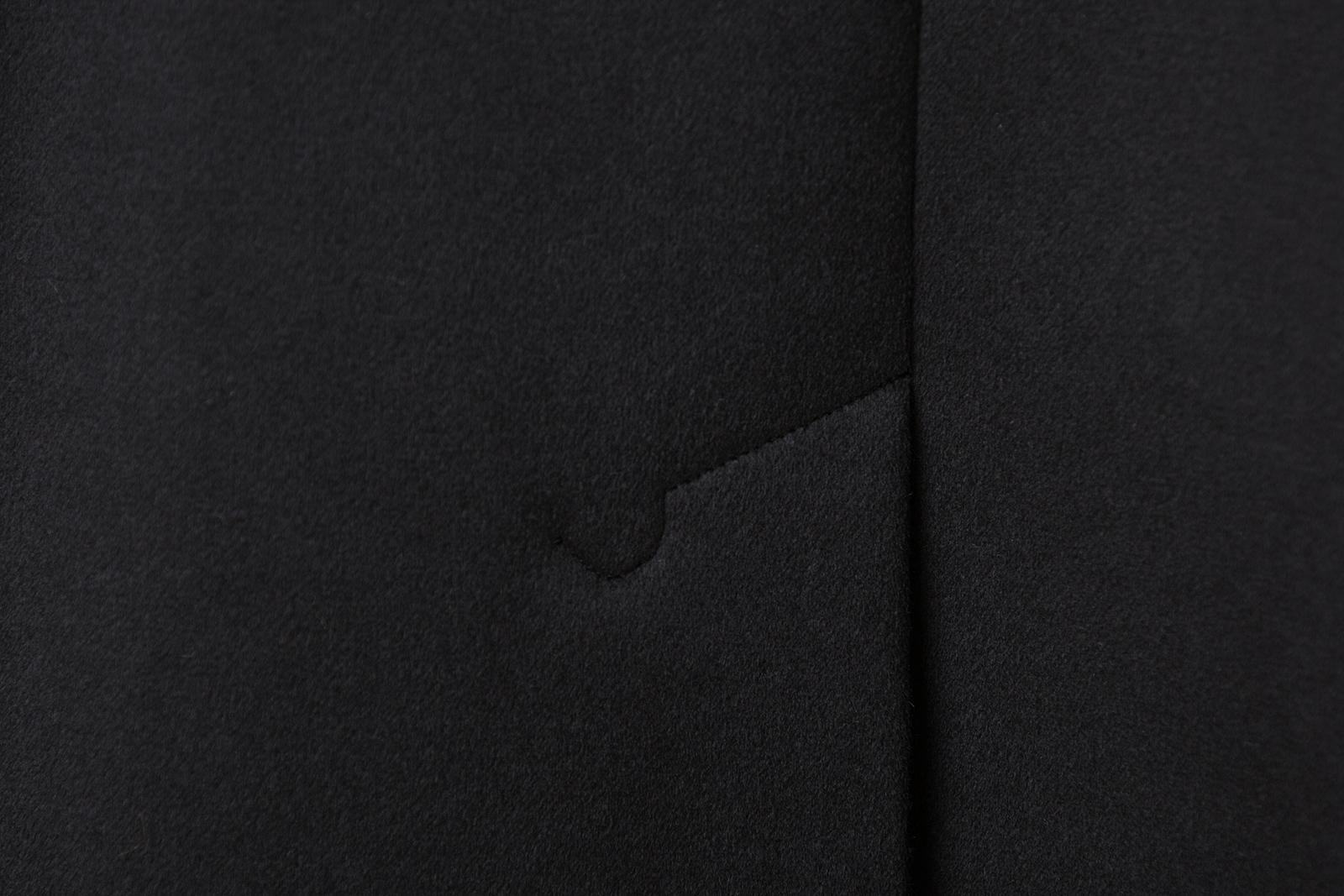 Black overcoat