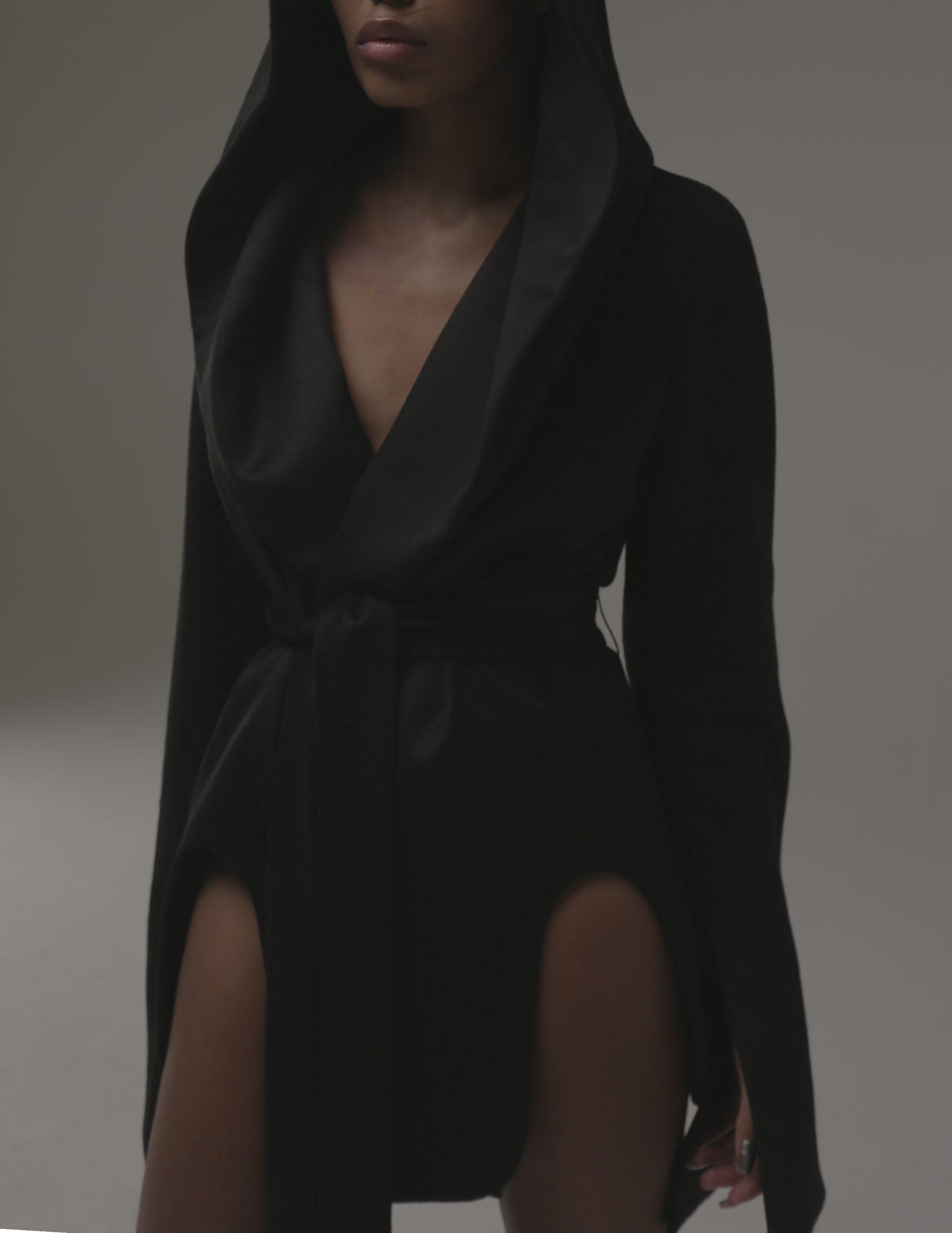 Short coat — black