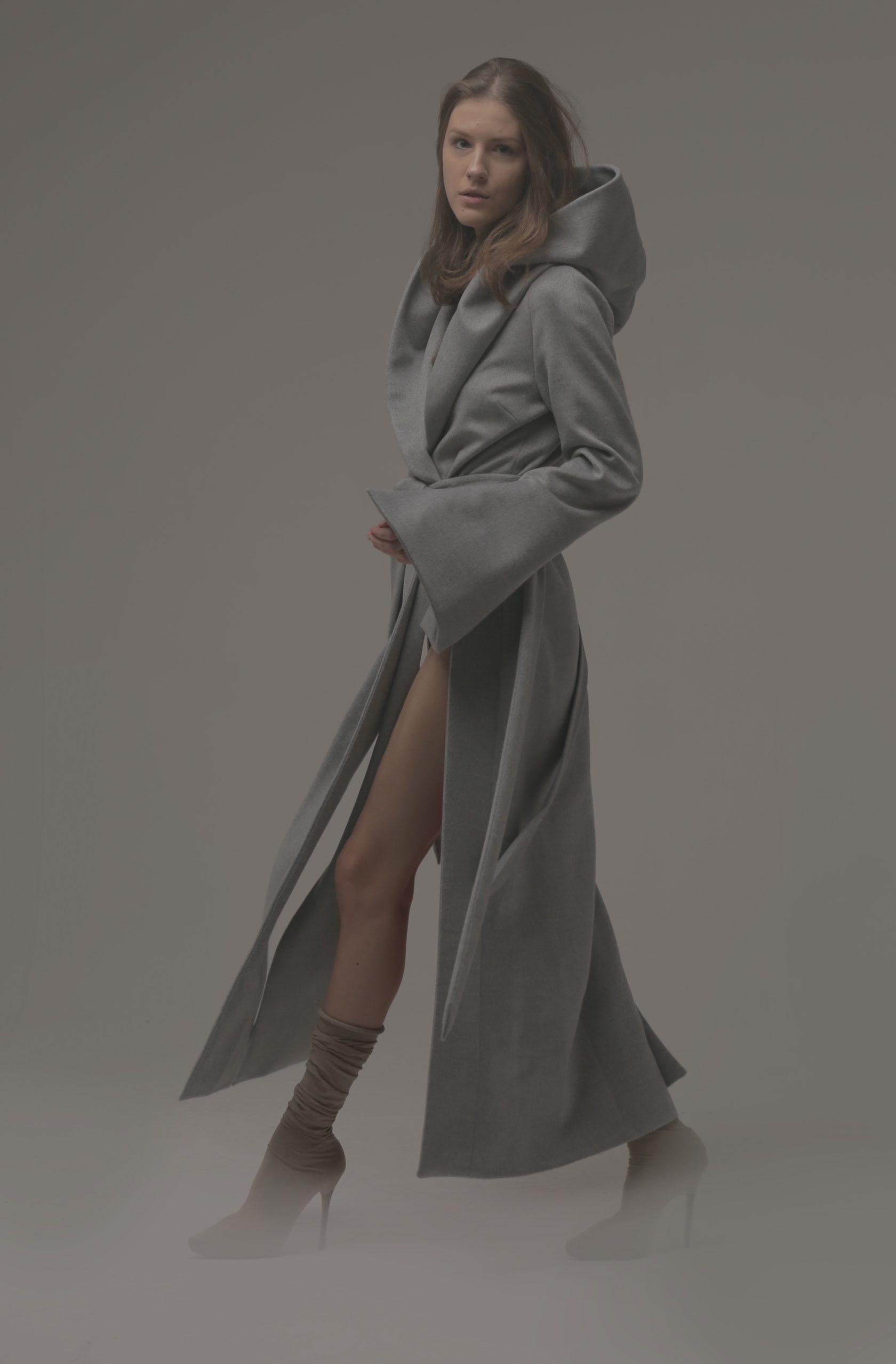Long gray coat